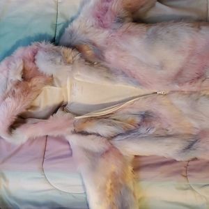 Little girls furry coat.